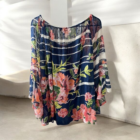 Melissa Paige Women's Flowing Sleeve Tunic, XL, EUC - Picture 2 of 4